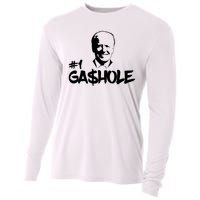 Number One Gashole Funny Joe Biden Cooling Performance Long Sleeve Crew