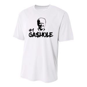 Number One Gashole Funny Joe Biden Youth Performance Sprint T-Shirt