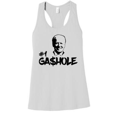 Number One Gashole Funny Joe Biden Women's Racerback Tank