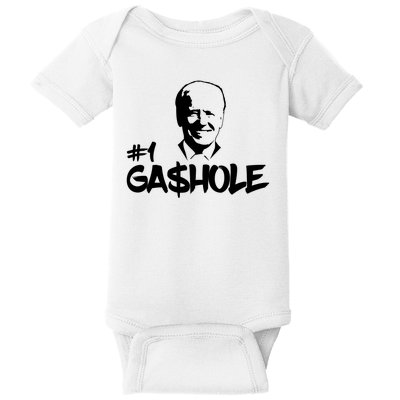 Number One Gashole Funny Joe Biden Baby Bodysuit