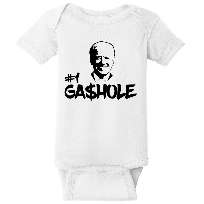 Number One Gashole Funny Joe Biden Baby Bodysuit