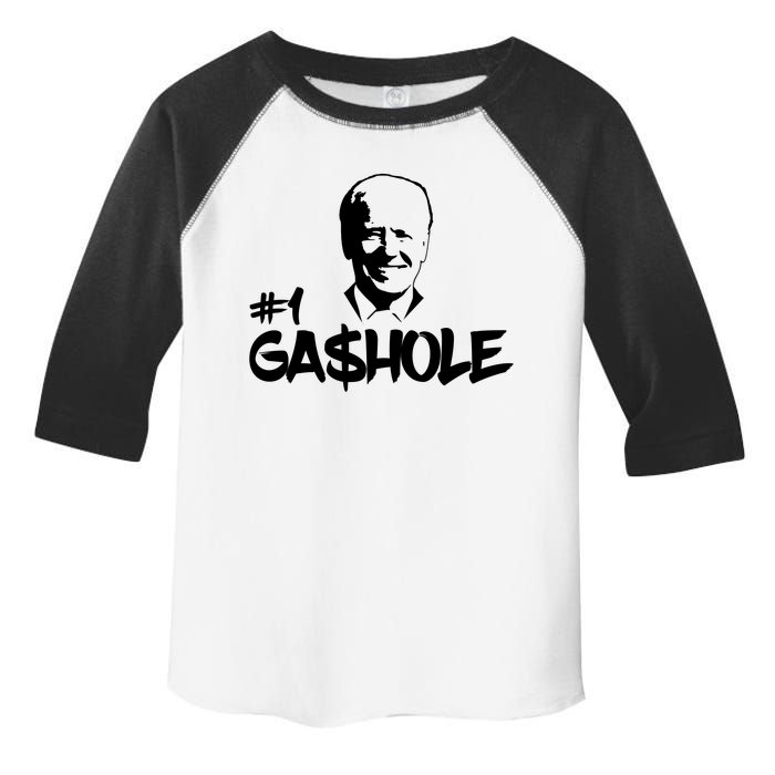 Number One Gashole Funny Joe Biden Toddler Fine Jersey T-Shirt