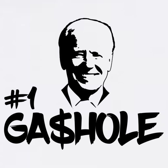 Number One Gashole Funny Joe Biden Cropped Pullover Crew