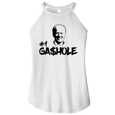 Number One Gashole Funny Joe Biden Women's Perfect Tri Rocker Tank