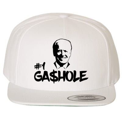 Number One Gashole Funny Joe Biden Wool Snapback Cap