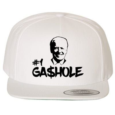 Number One Gashole Funny Joe Biden Wool Snapback Cap