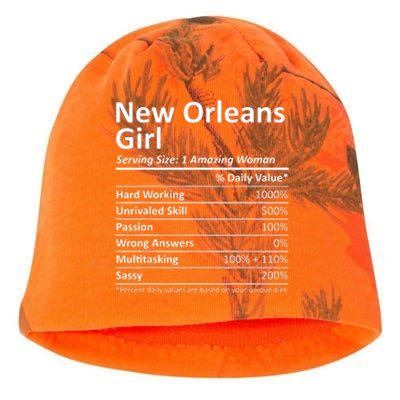 New Orleans Girl La Louisiana Funny City Home Roots Usa Gift Kati - Camo Knit Beanie