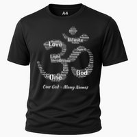Names Of God In Om Symbol Yoga Inspired Aum T Cooling Performance Crew T-Shirt