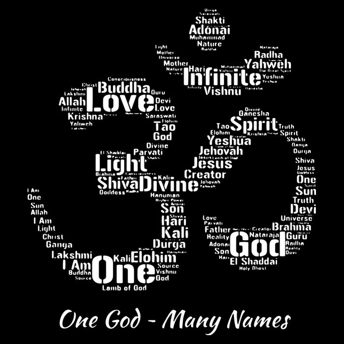 Names Of God In Om Symbol Yoga Inspired Aum T Cooling Performance Crew T-Shirt