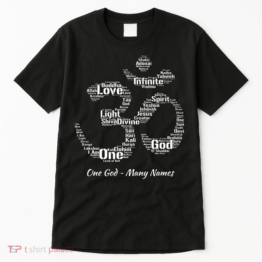 Names Of God In Om Symbol Yoga Inspired Aum T Tall T-Shirt