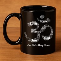 Names Of God In Om Symbol Yoga Inspired Aum T 11oz C Handle Ceramic Mug