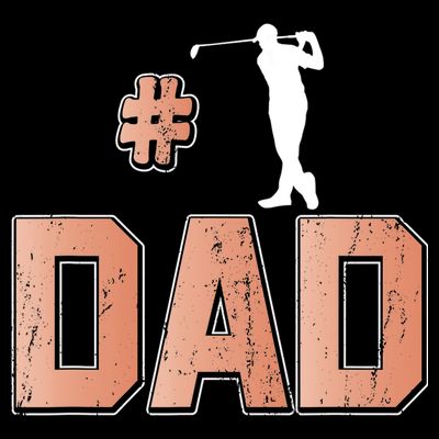 Number One Golf Dad Father's Day Gift For Dad T-Shirt