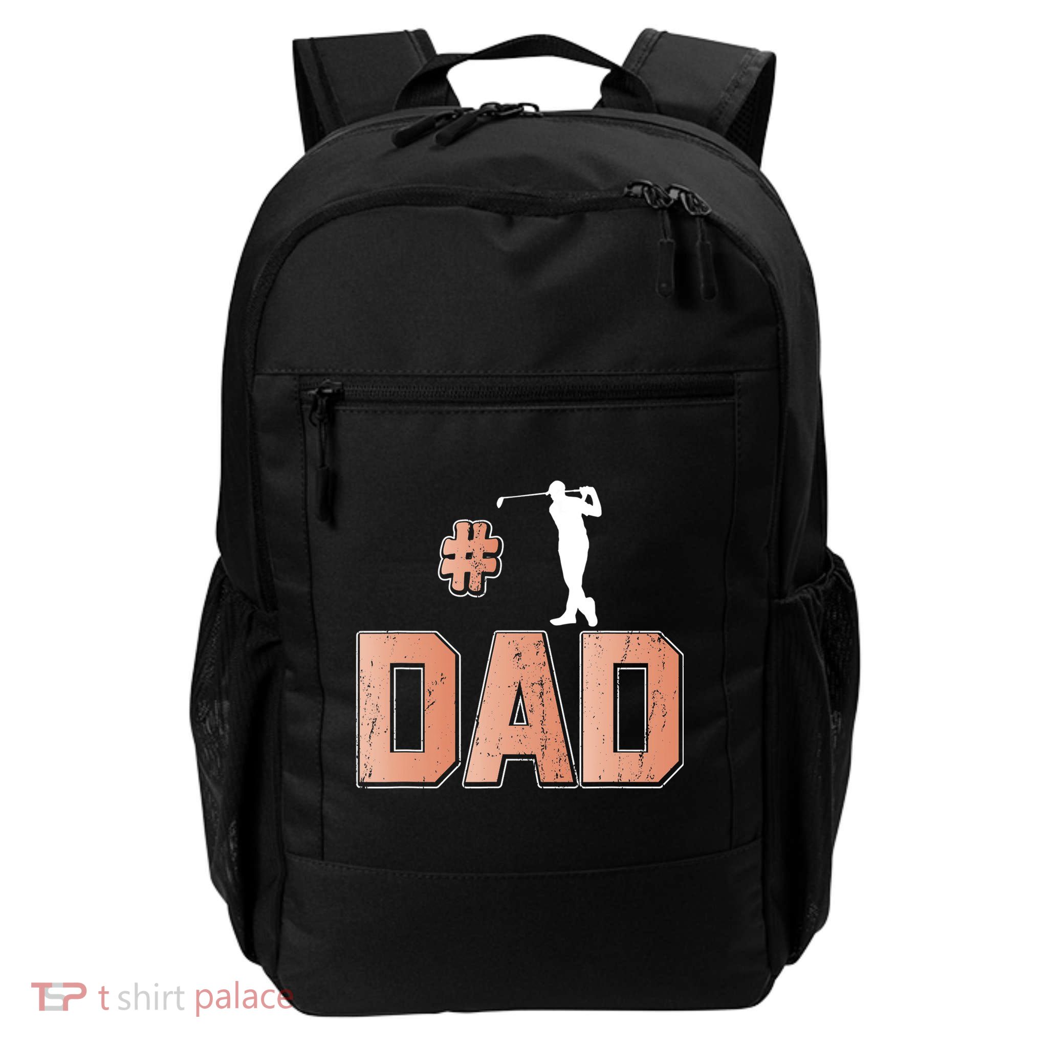 Number One Golf Dad Father's Day Gift For Dad Backpack