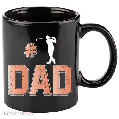 Number One Golf Dad Father's Day Gift For Dad 11oz C Handle Ceramic Mug