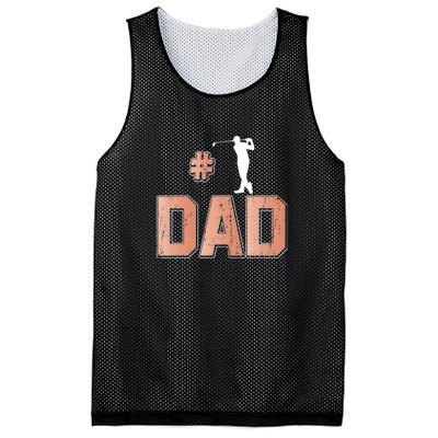 Number One Golf Dad Father's Day Gift For Dad Mesh Reversible Basketball Jersey Tank