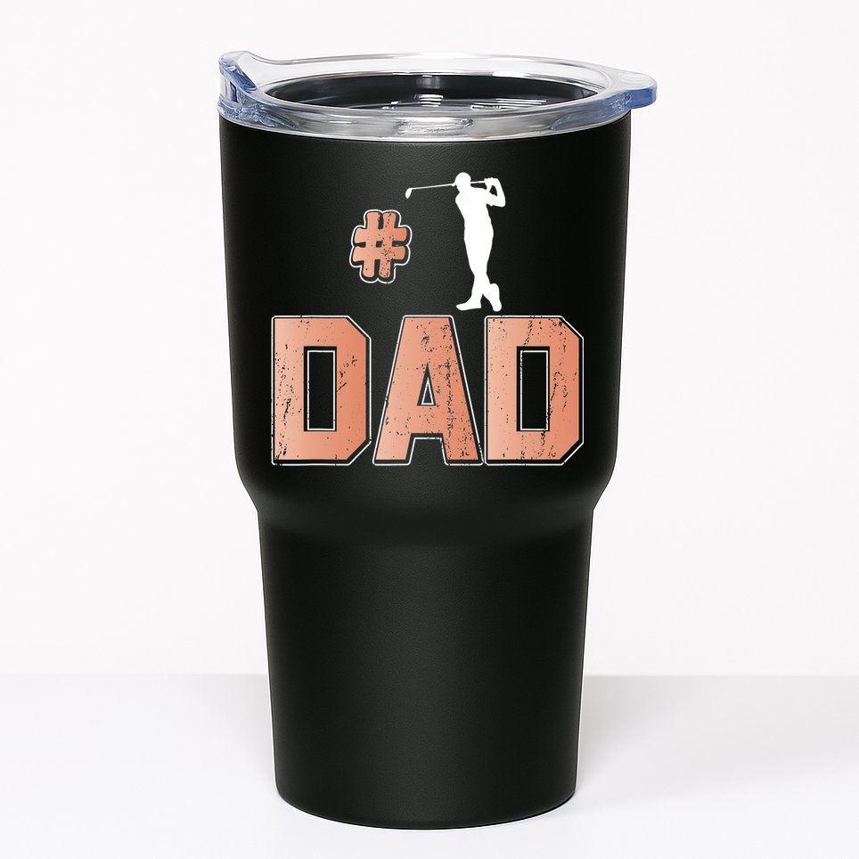 Number One Golf Dad Father's Day Gift For Dad Tumbler