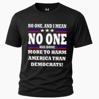 No One Has Done More To Harm America Than Democrats Cooling Performance Crew T-Shirt