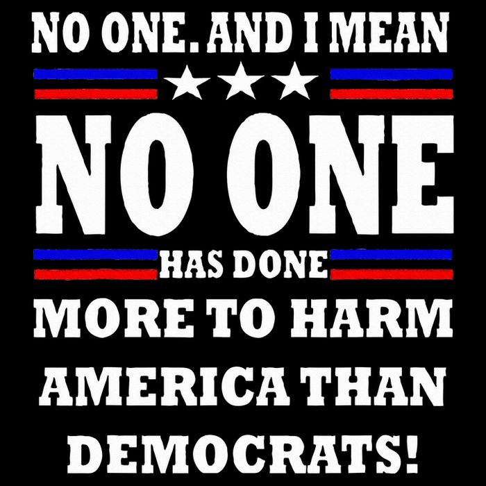 No One Has Done More To Harm America Than Democrats Women's Crop Top Tee