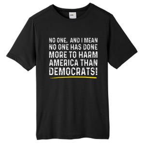 No One Has Done More To Harm America Than Democrats! Tall Fusion ChromaSoft Performance T-Shirt