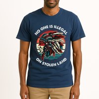 No One Is Illegal On Stolen Land Native Vintage Tall T-Shirt