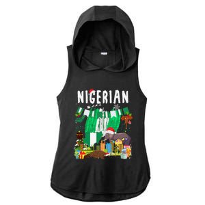 Nigeria Outfit Idea For & Novelty Nigerian Christmas Ladies PosiCharge Tri-Blend Wicking Draft Hoodie Tank