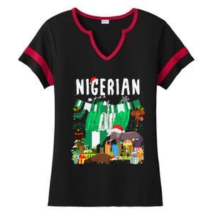 Nigeria Outfit Idea For & Novelty Nigerian Christmas Ladies Halftime Notch Neck Tee