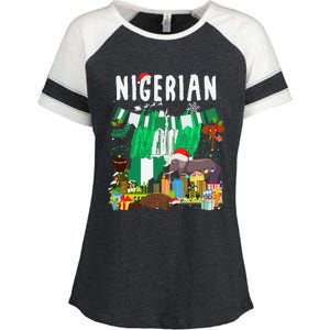 Nigeria Outfit Idea For & Novelty Nigerian Christmas Enza Ladies Jersey Colorblock Tee