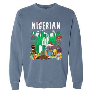 Nigeria Outfit Idea For & Novelty Nigerian Christmas Garment-Dyed Sweatshirt