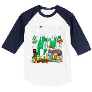 Nigeria Outfit Idea For & Novelty Nigerian Christmas Baseball Sleeve Shirt