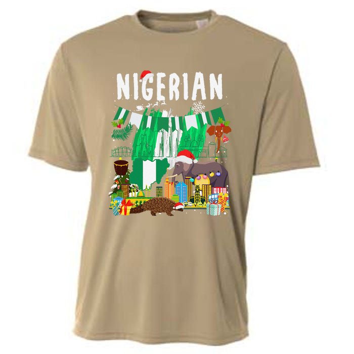 Nigeria Outfit Idea For & Novelty Nigerian Christmas Cooling Performance Crew T-Shirt