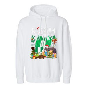 Nigeria Outfit Idea For & Novelty Nigerian Christmas Garment-Dyed Fleece Hoodie