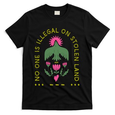 No One Is Illegal On Stolen Land T-Shirt