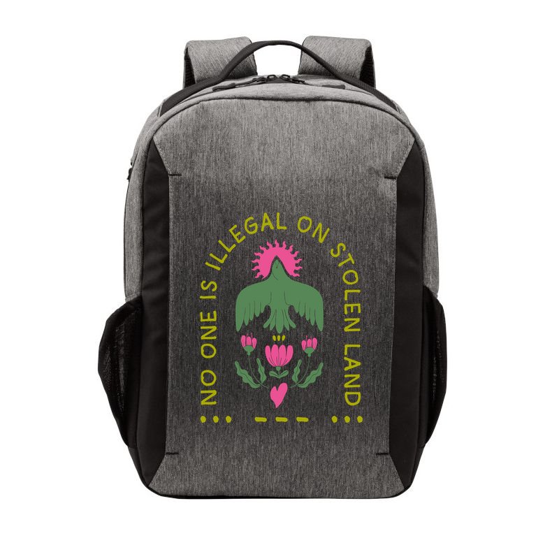 No One Is Illegal On Stolen Land Vector Backpack