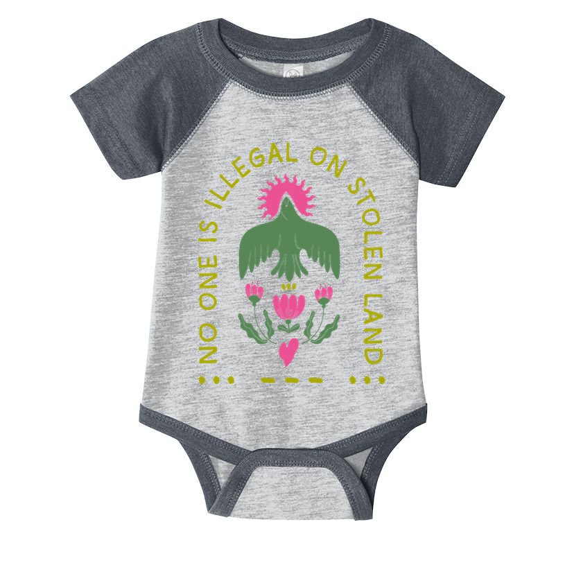 No One Is Illegal On Stolen Land Infant Baby Jersey Bodysuit