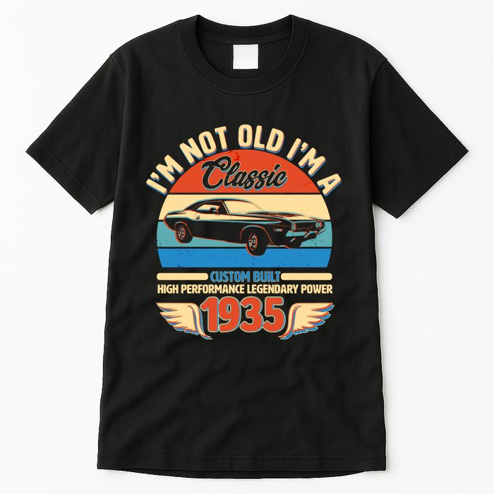 Not Old Im A Classic 1935 Car Lovers 90th Birthday Tall T-Shirt