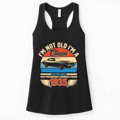 Not Old Im A Classic 1935 Car Lovers 90th Birthday Womens Tank Top