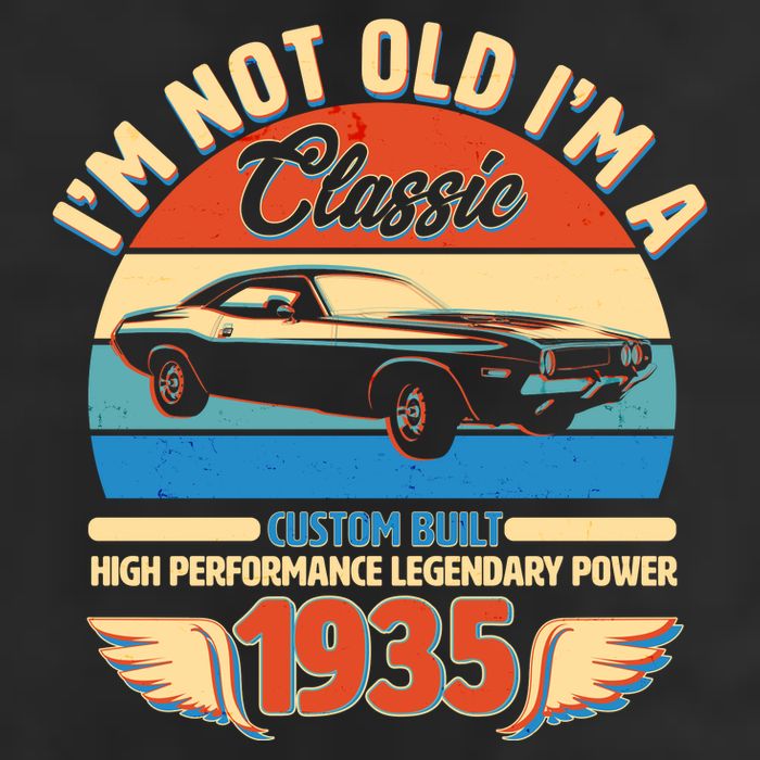 Not Old Im A Classic 1935 Car Lovers 90th Birthday Trucker Hat