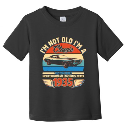 Not Old Im A Classic 1935 Car Lovers 90th Birthday Toddler T-Shirt