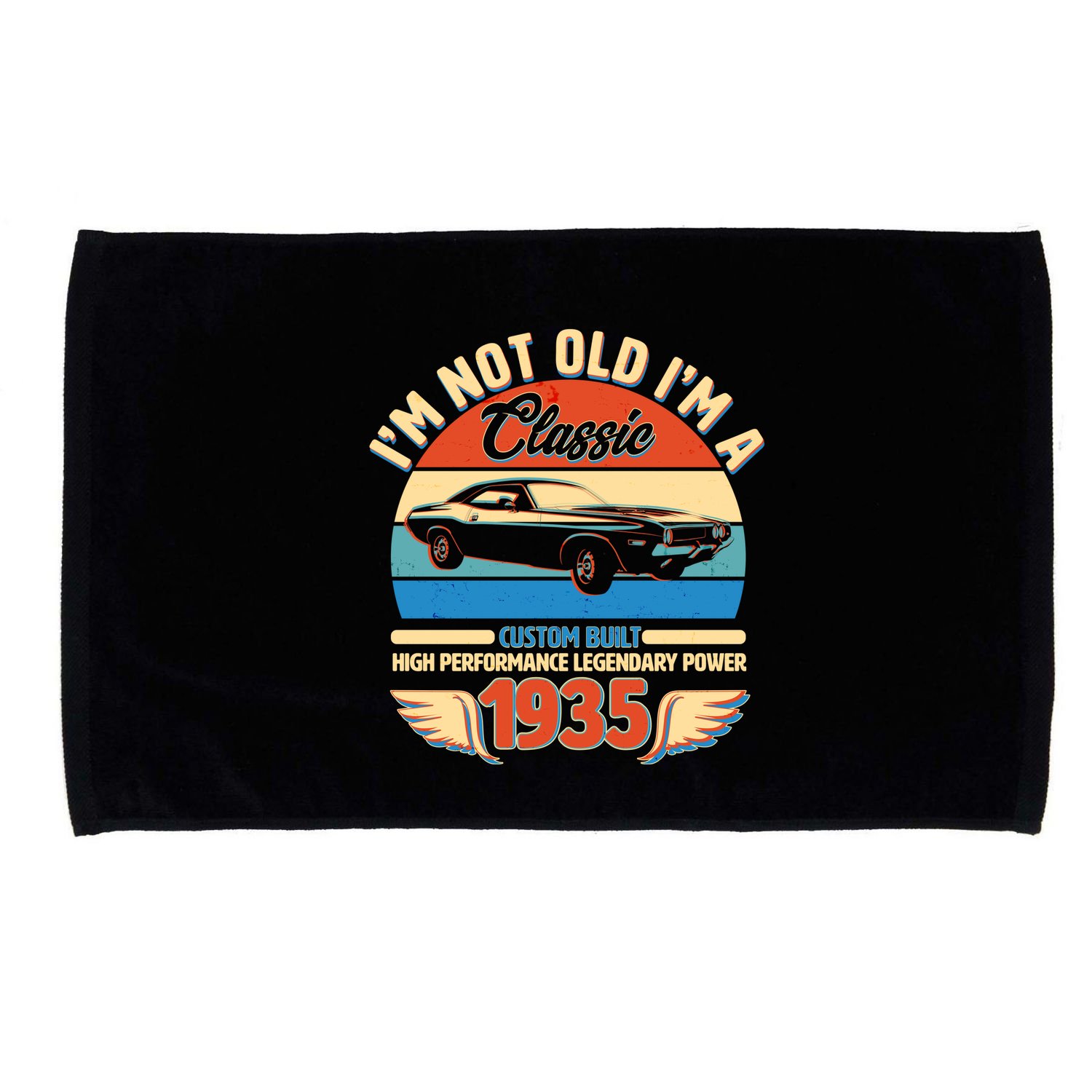 Not Old Im A Classic 1935 Car Lovers 90th Birthday Microfiber Hand Towel