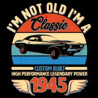 Not Old Im A Classic 1945 Car Lovers 80th Birthday 16 in Basic Backpack