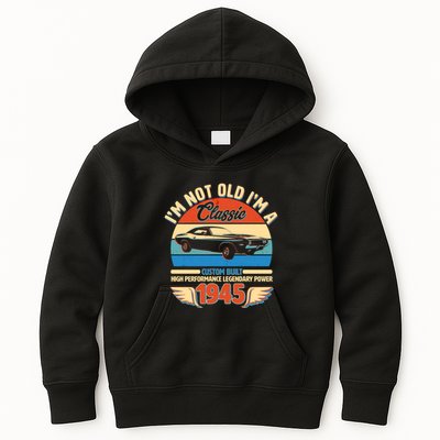 Not Old Im A Classic 1945 Car Lovers 80th Birthday Kids Hoodie
