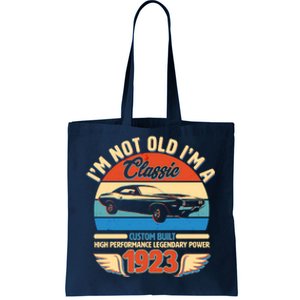 Not Old I'm A Classic 1923 Car Lovers 100th Birthday Tote Bag