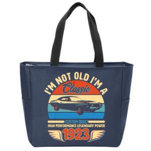 Not Old I'm A Classic 1923 Car Lovers 100th Birthday Zip Tote Bag