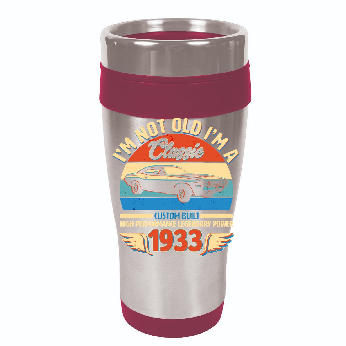Not Old I'm A Classic 1933 Car Lovers 90th Birthday Ladies PosiCharge Tri-Blend Wicking Tank