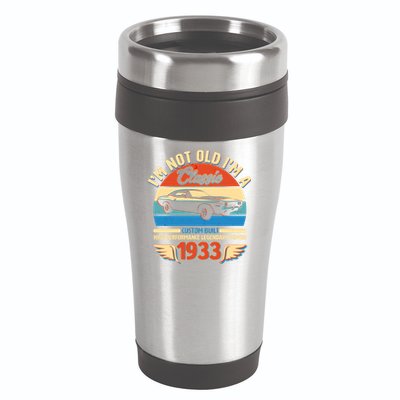 Not Old I'm A Classic 1933 Car Lovers 90th Birthday 16oz Travel Tumbler