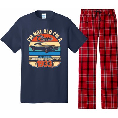 Not Old I'm A Classic 1933 Car Lovers 90th Birthday Pajama Set