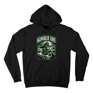 Number One I.T. Guy 1 Skeleton Biker Edition Hoodie