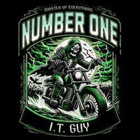 Number One I.T. Guy 1 Skeleton Biker Edition 16 in Basic Backpack