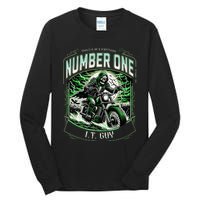 Number One I.T. Guy 1 Skeleton Biker Edition Tall Long Sleeve T-Shirt