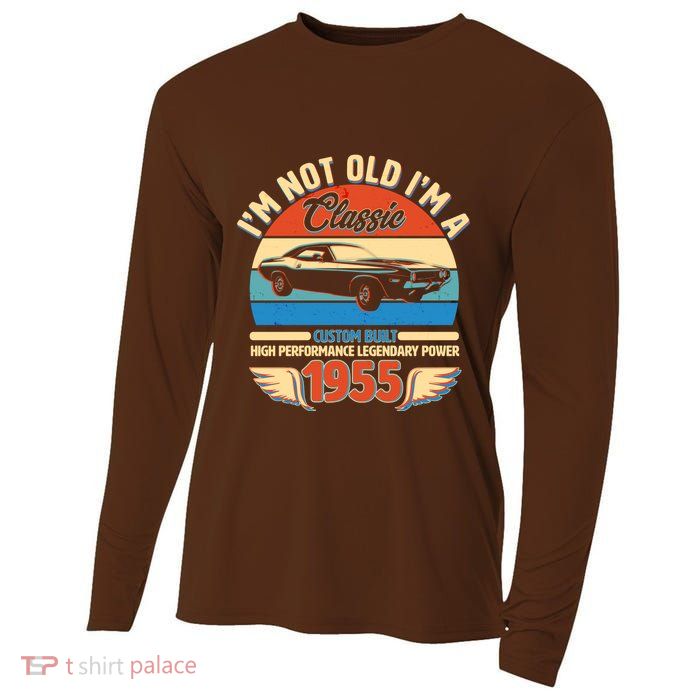 Not Old Im A Classic 1955 Car Lovers 70th Birthday Cooling Performance Long Sleeve Crew